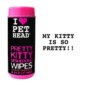 Pet Head Pretty Kitty Deshedding Wipes